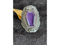 Amethyst Coffin Box Extra Large Ring Size 10 - Alloy - LR75
