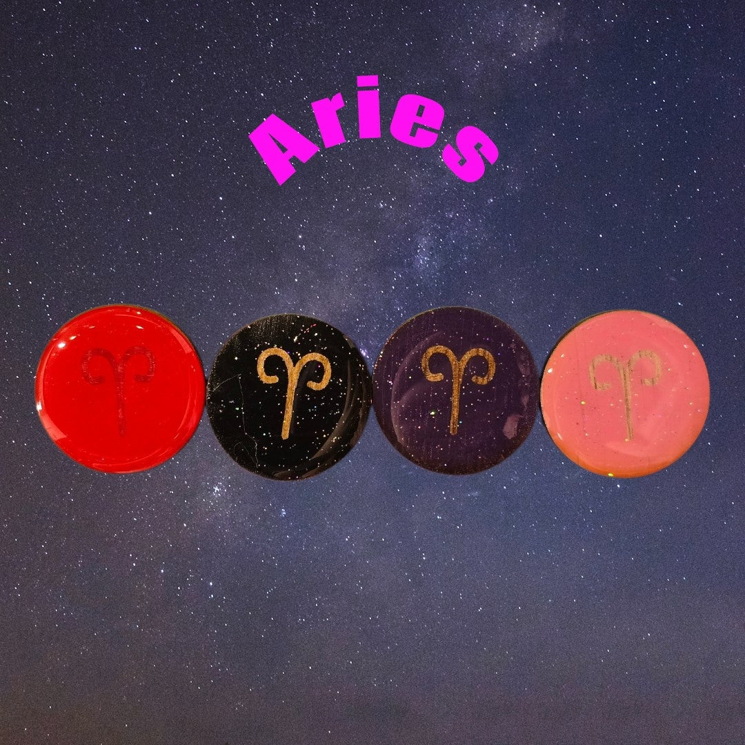 Astrology Handmade Resin Pins