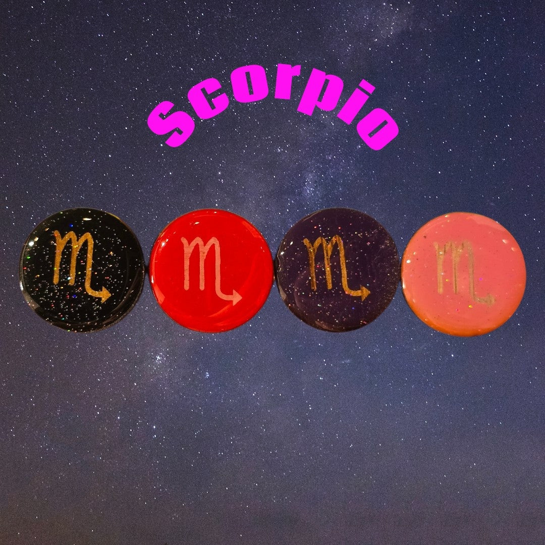 Astrology Handmade Resin Pins