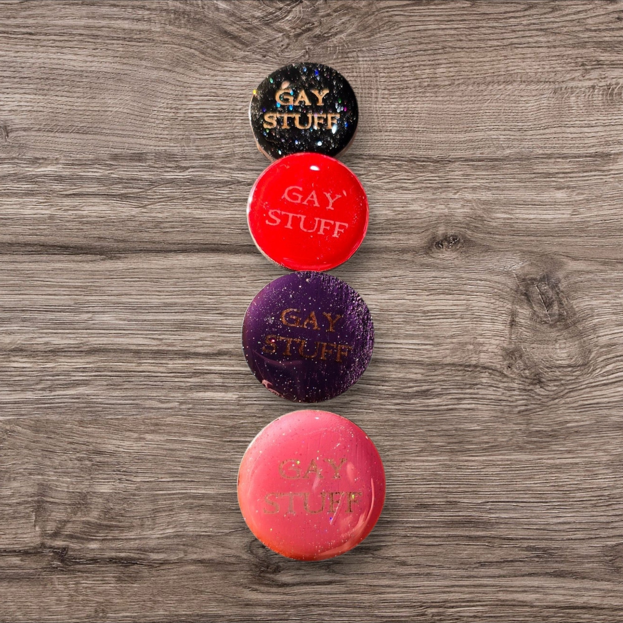 Pronoun Handmade Resin Pin