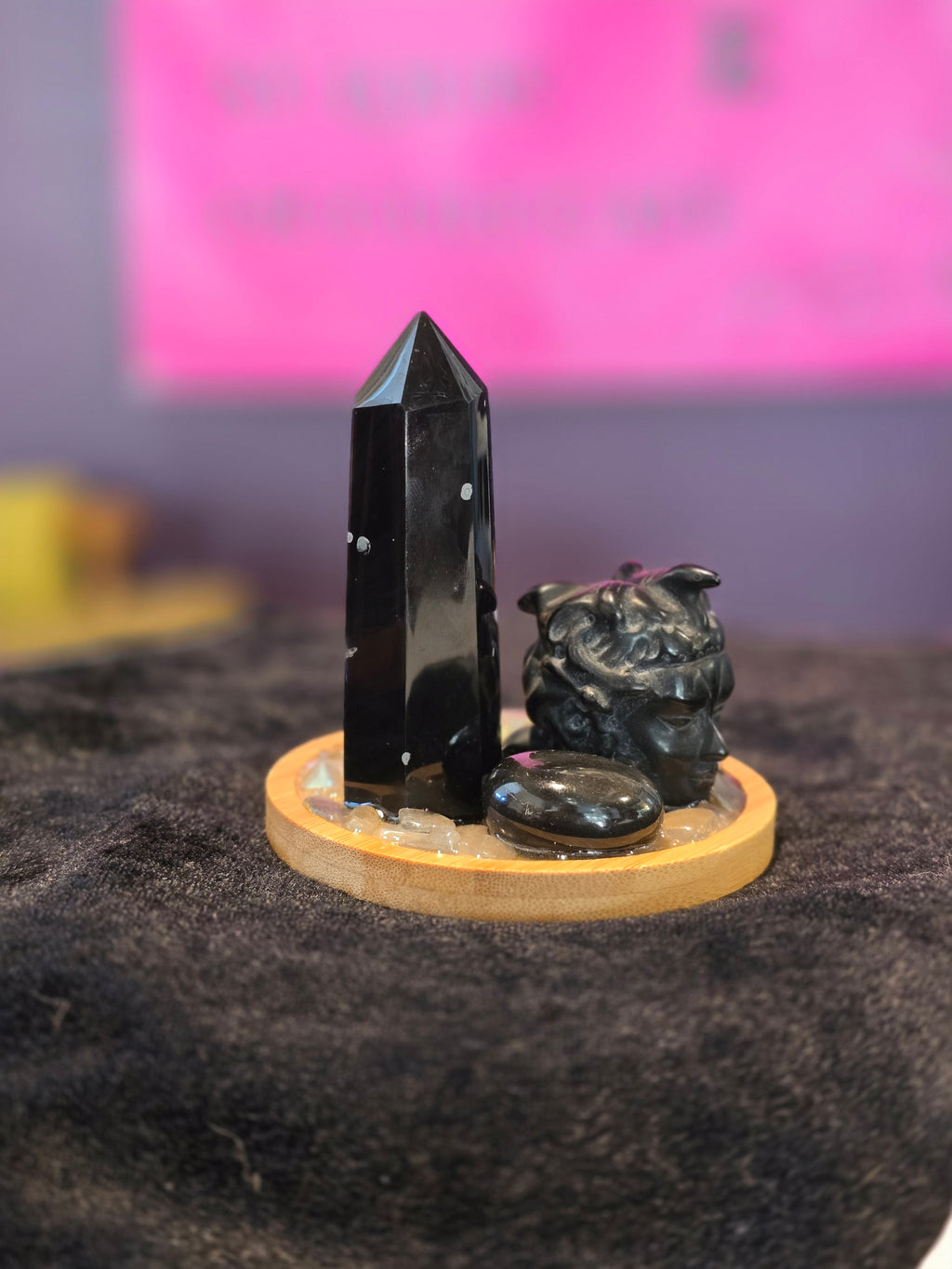 Medusa's Veil Gemstone Altar