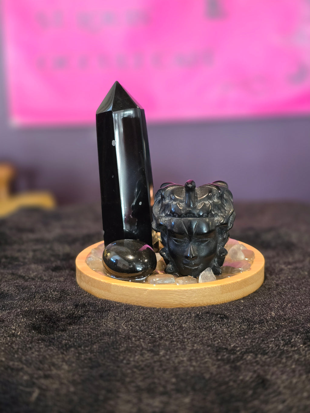 Medusa's Veil Gemstone Altar