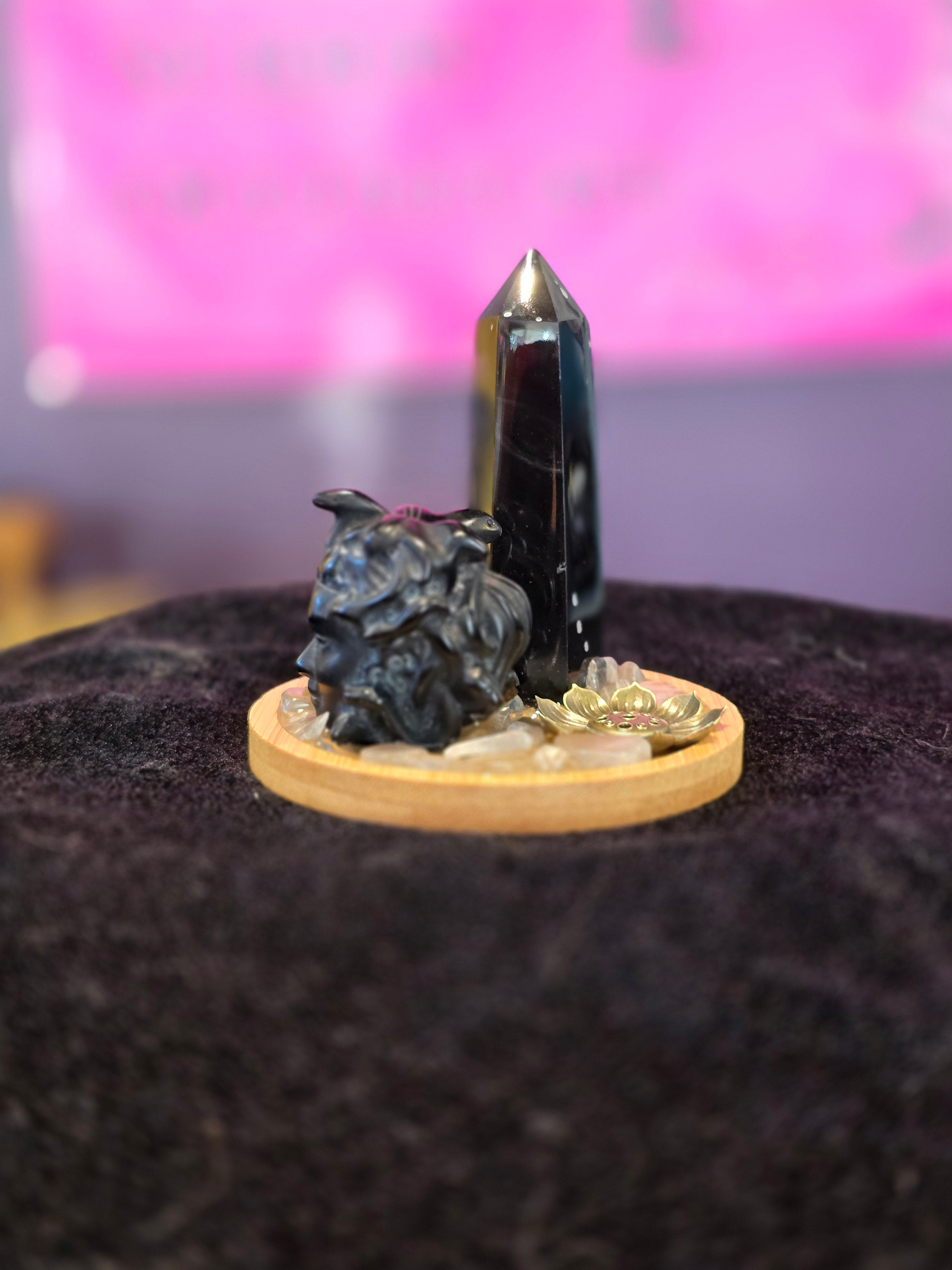 Medusa's Veil Gemstone Altar