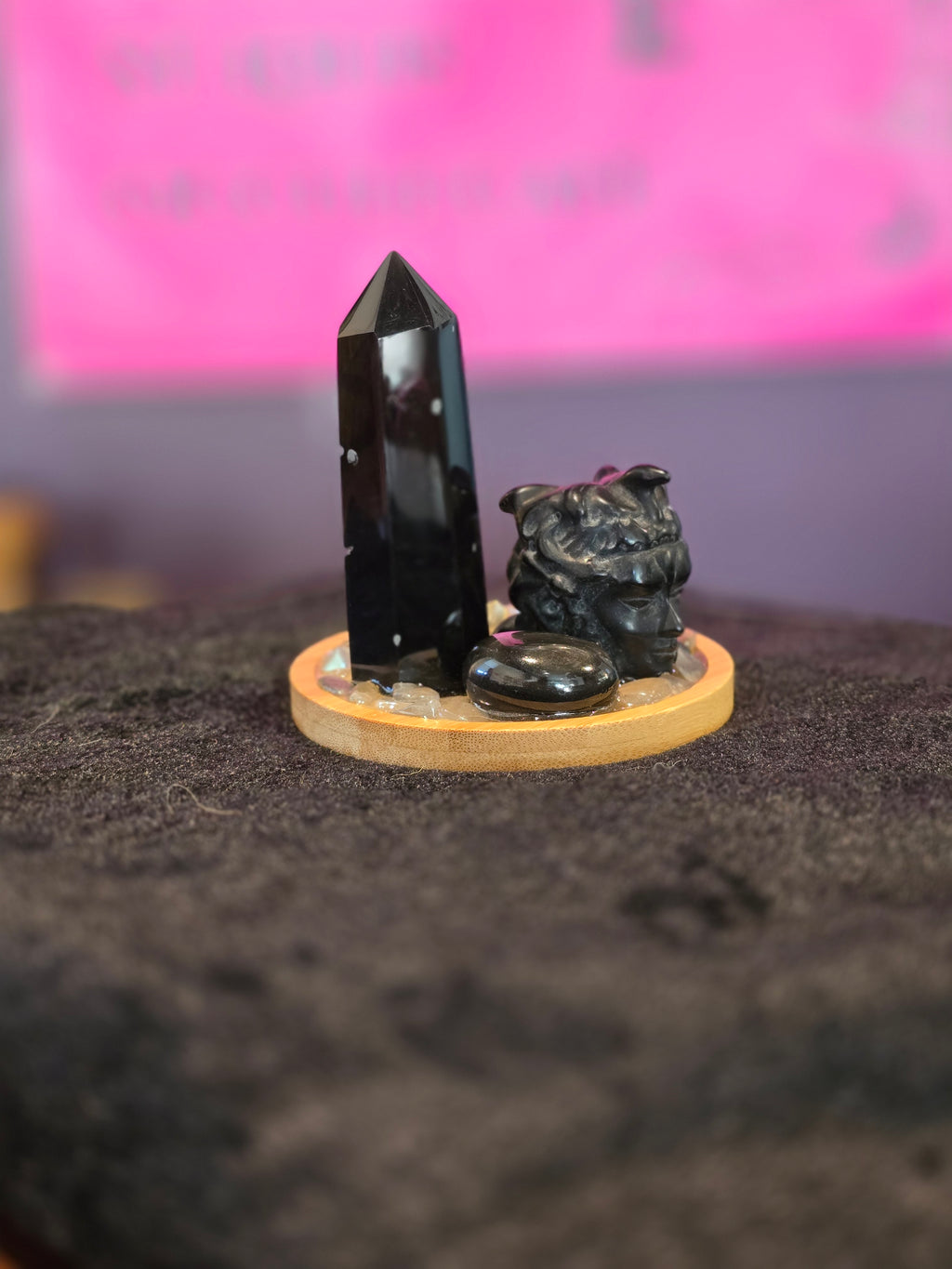 Medusa's Veil Gemstone Altar