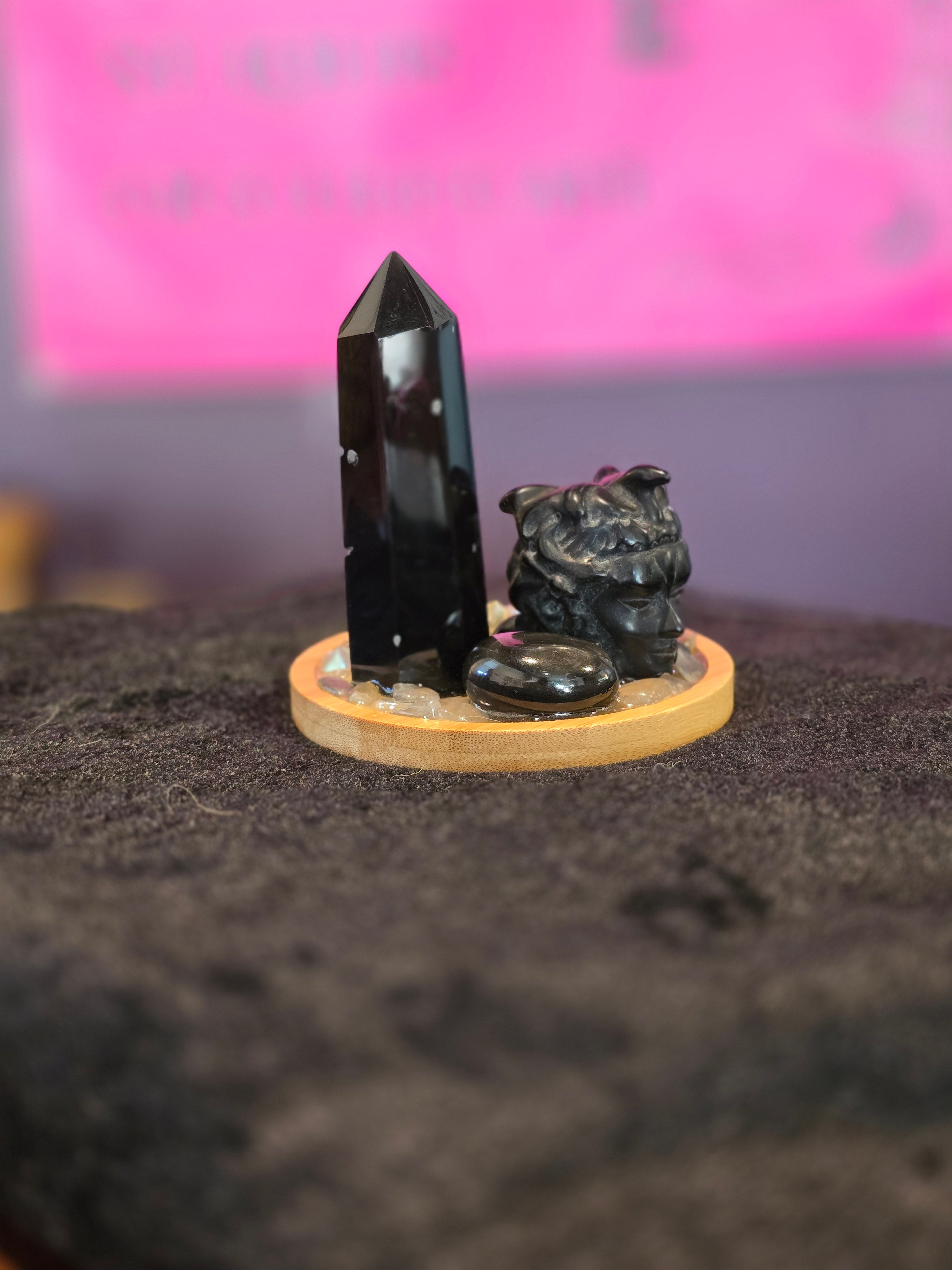 Medusa's Veil Gemstone Altar