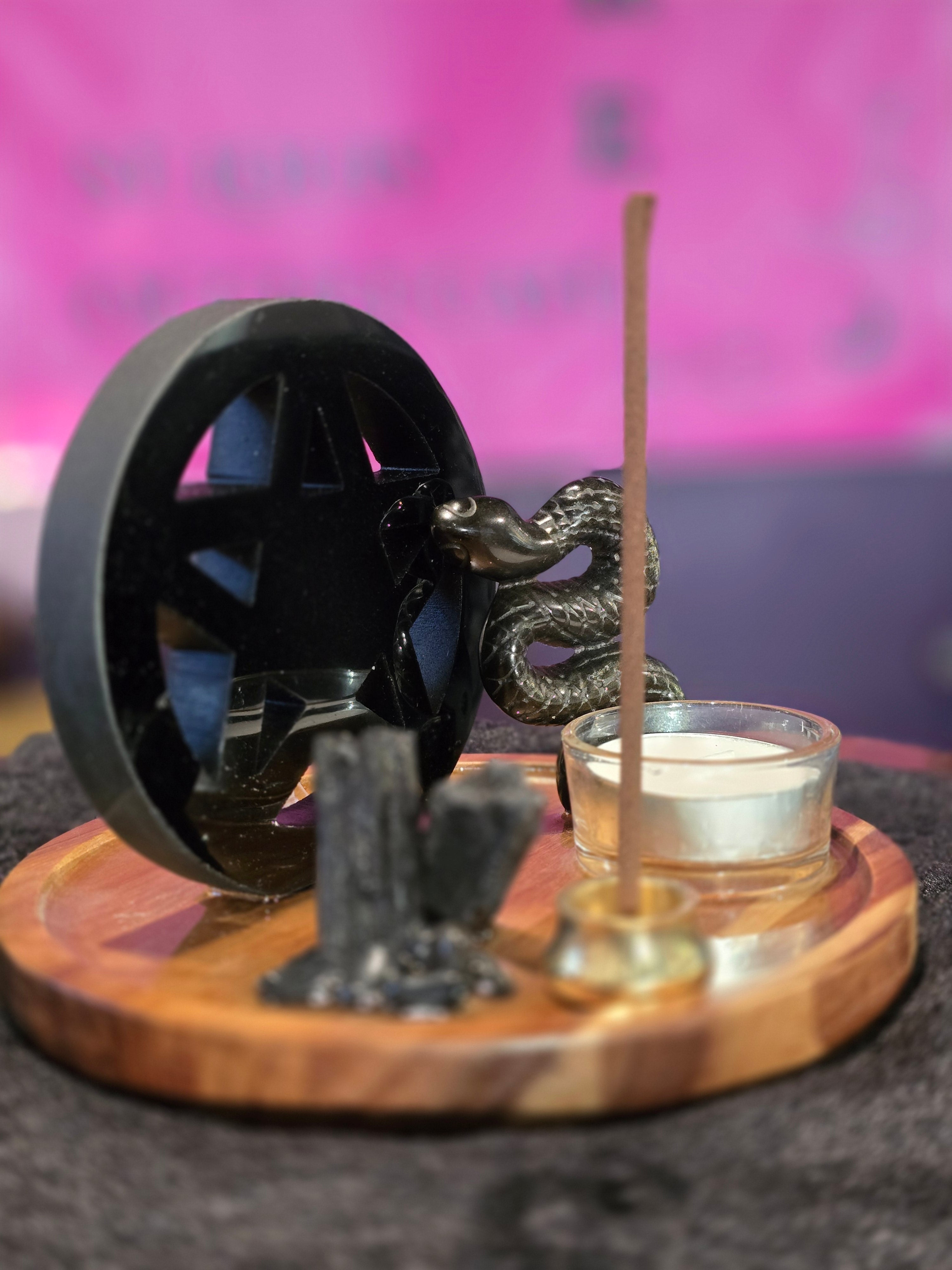 Queen of Swords Gemstone Altar