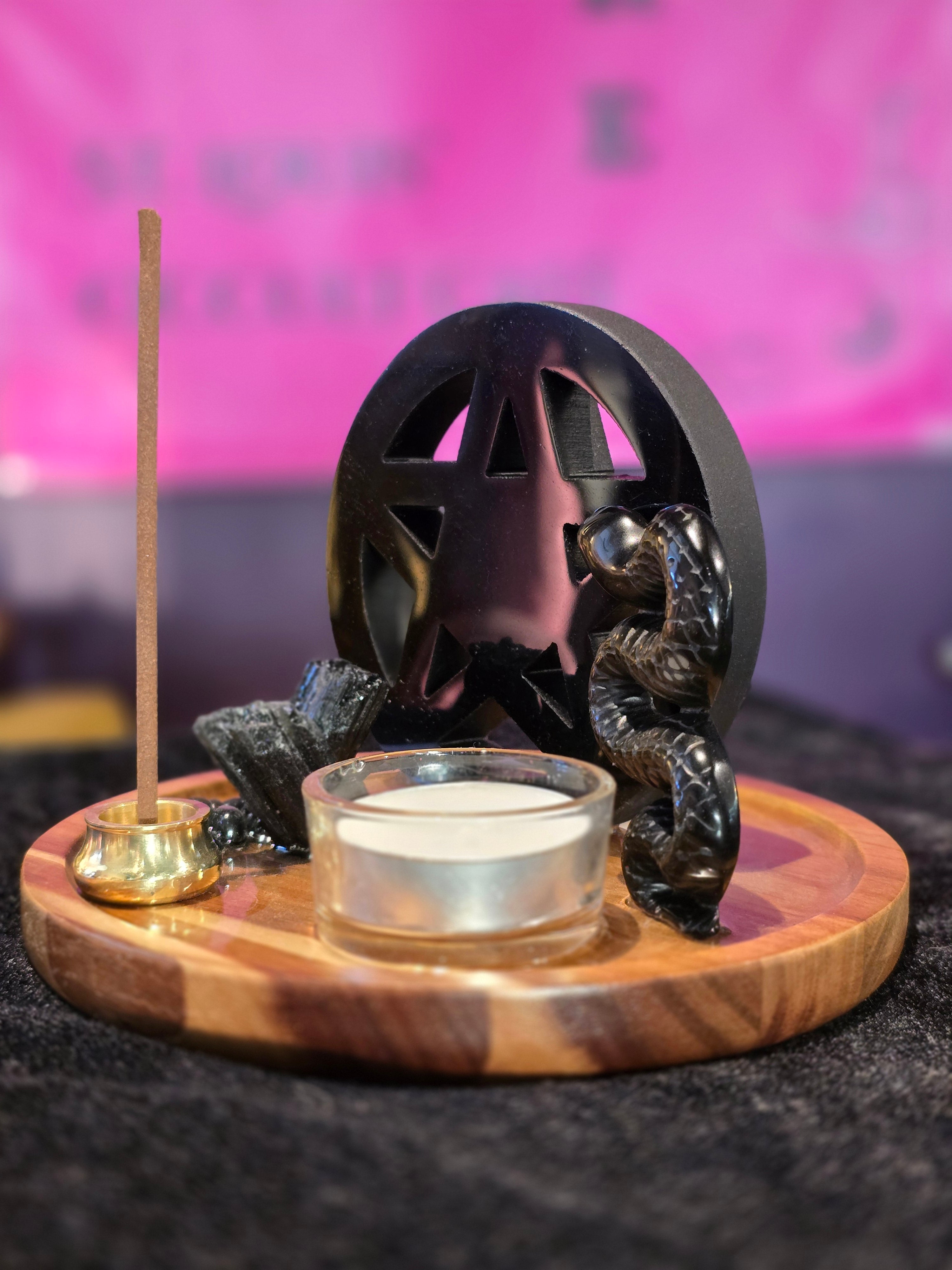 Queen of Swords Gemstone Altar