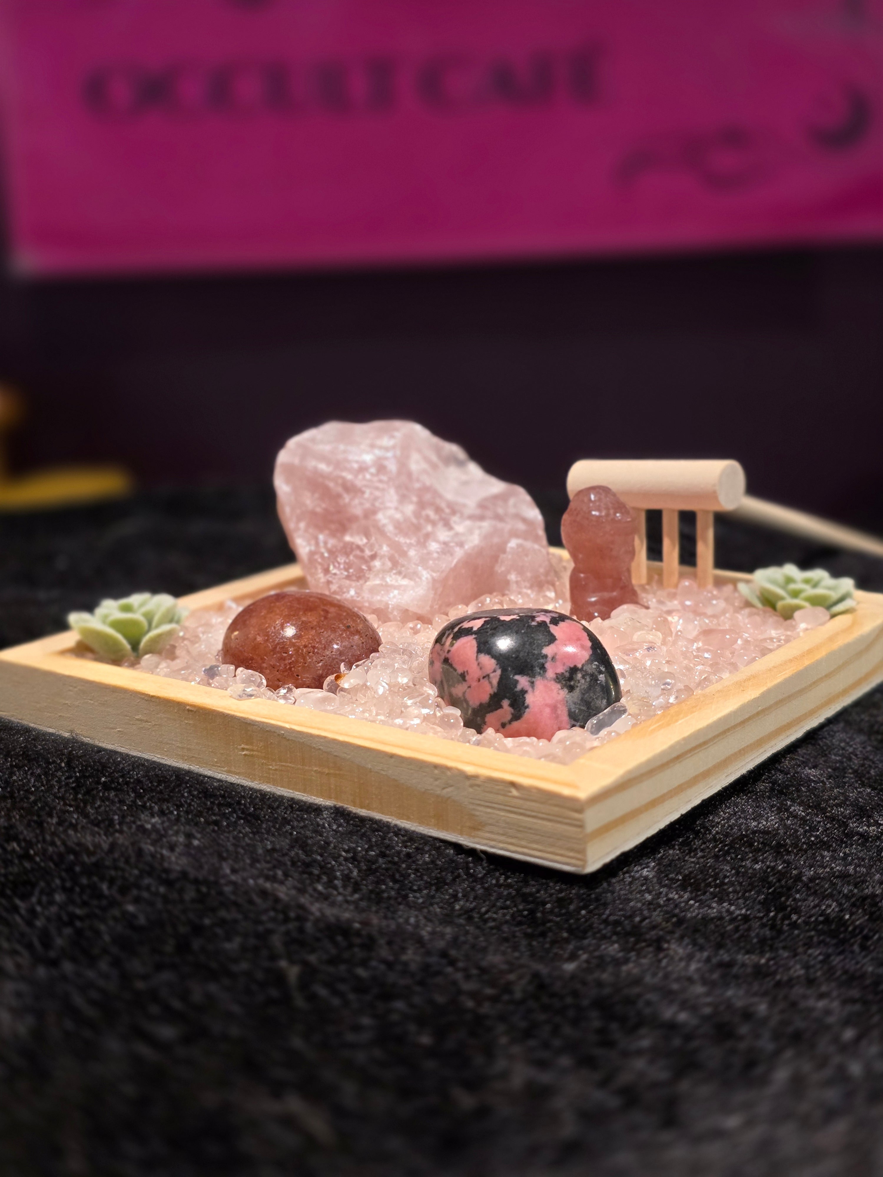Crystal Zen Garden Gemstone Altar Kit