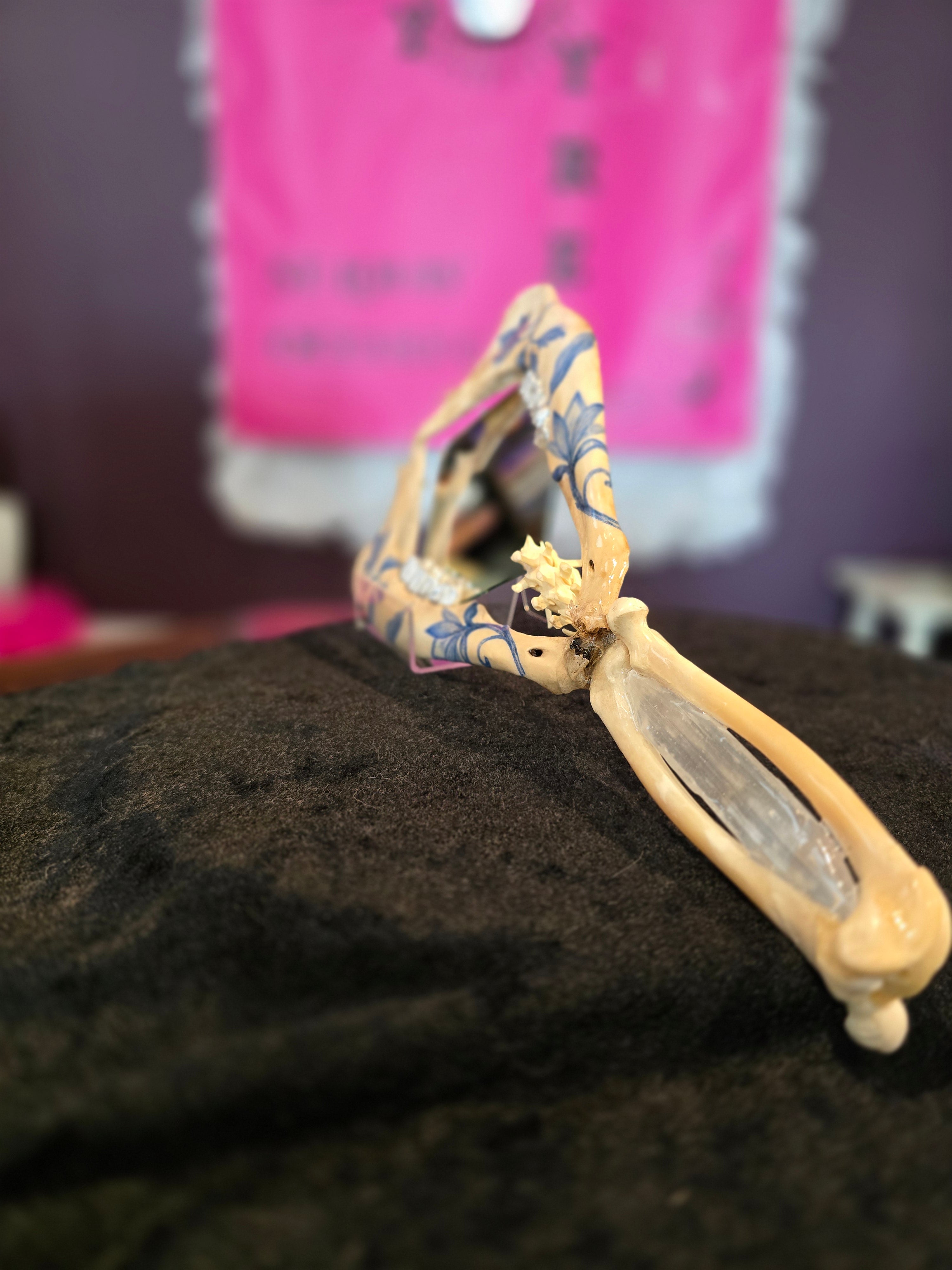 Deer Jaw Bone Mirror