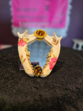 Dog Jaw Bone Hand Held Mirror