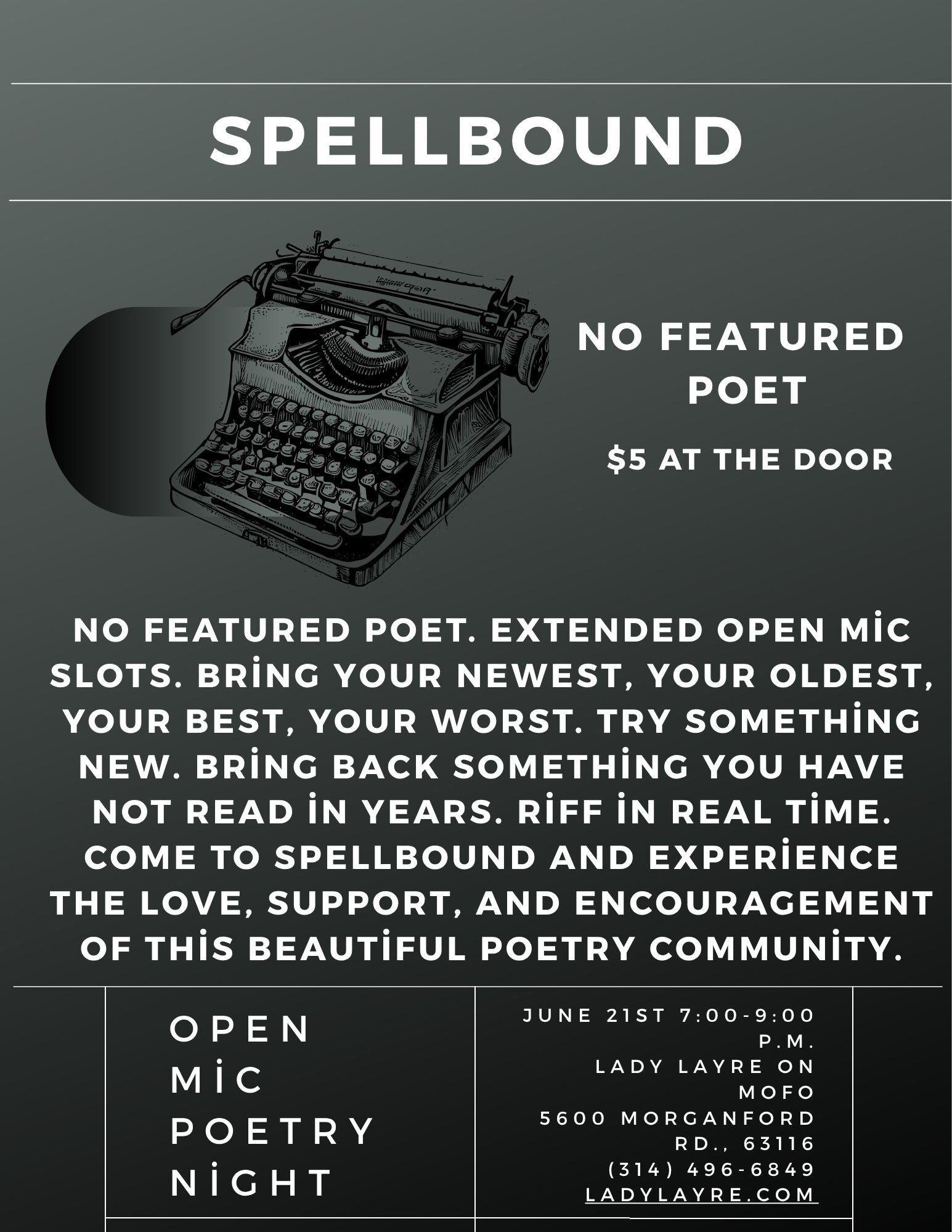 Spellbound Poetry Night