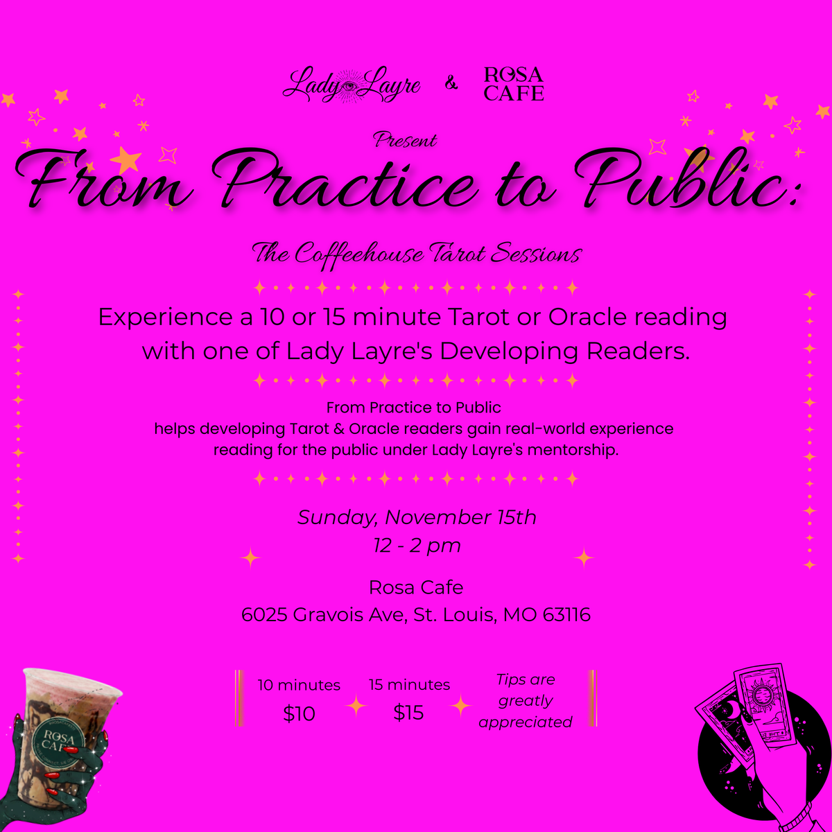 From Practice to Public: An Emerging Tarot Reader Showcase
